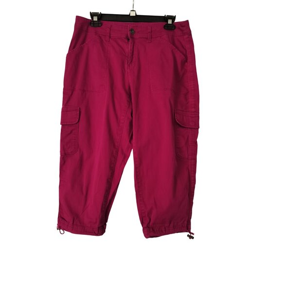 TIME AND TRU CAPRIS Size 12 Fucia Barbicore - Picture 1 of 8